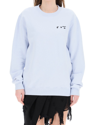 Off-white Logo Printed Crewneck Sweatshirt