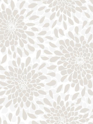 Toss The Bouquet Peel & Stick Wallpaper In Neutral By Roommates For York Wallcoverings