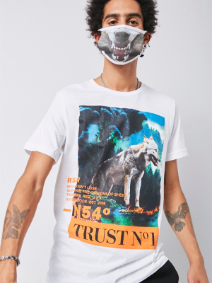 Wolf Graphic Tee & Mask Set