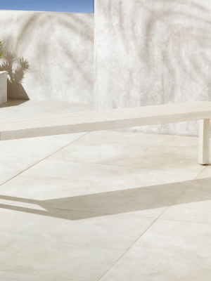 Matera Whitewash Large Dining Bench