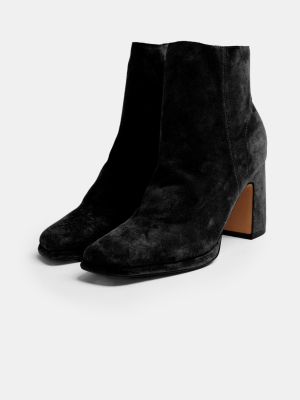 Baby Black Suede Boots