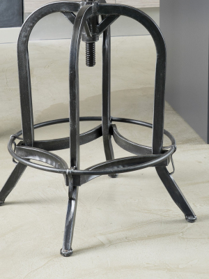 Farmdale Industrial Adjustable Swivel Barstool Natural Antique Black – Christopher Knight Home