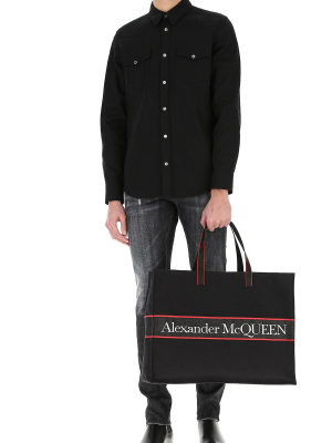 Alexander Mcqueen East West Selvedge Tote Bag