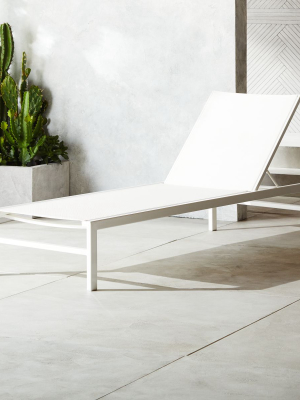 Idle Ii White Sun Lounger