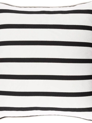 Glisten Thin Striped Pillow Cream/ivory/black