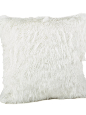 20"x20" Down Filled Faux Fur Throw Pillow - Saro Lifestyle
