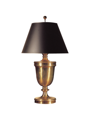 Classical Urn Form Large Table Lamp In Various Colors With Black Shade