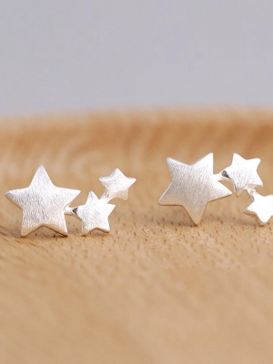 Silver Star - Earrings (sterling Silver)