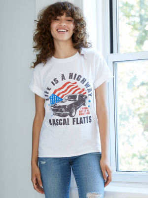 Women's Rascal Flatts Short Sleeve Graphic T-shirt - White