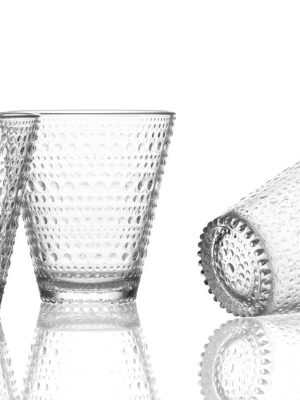 Kastehelmi Set Of 2 Tumblers In Various Colors Design By Oiva Toikka For Iittala