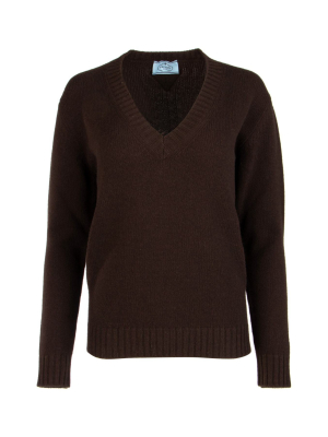 Prada V-neck Knit Jumper