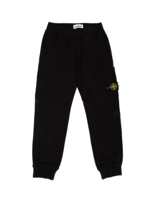 Stone Island Junior Logo Patch Cargo Sweatpants