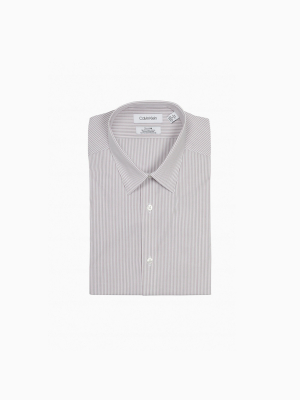 Slim Fit Striped Performance Non-iron Dress Shirt