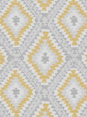 Aztec Geo Ochre Wallpaper From The Capsule Collection By Graham & Brown