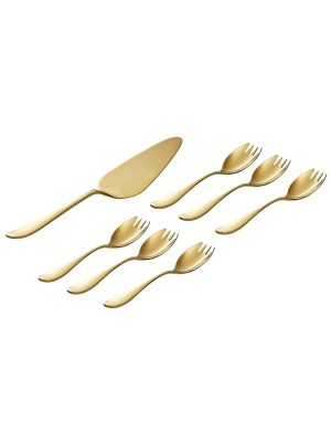 Gift Box Of 6 Pastry Forks & Pastry Server