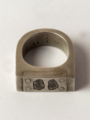 Plate Ring Single (0.6 Ct, 2 Diamond Slabs, 9mm, Da+dia)
