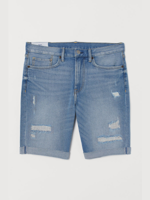 Slim Denim Shorts