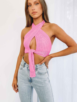 Whitsundays Crop Top Pink