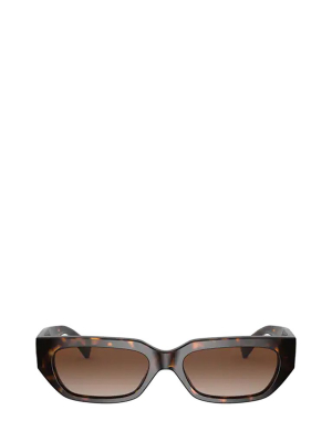 Valentino Eyewear Vlogo Rectangular Frame Sunglasses