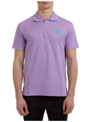 Versace Medusa Embroidered Polo Shirt