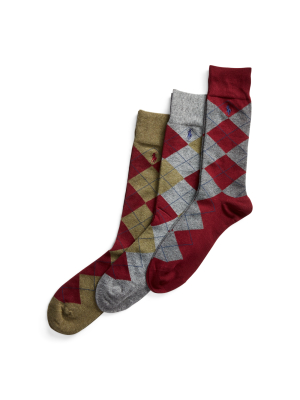 Argyle Dress Sock 3-pack