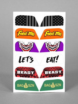 Stickers For Helmet Visor Tabs Collection #2