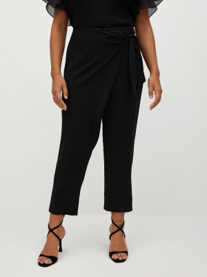 Crop Bow Trousers