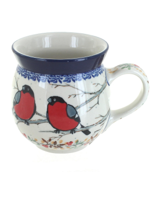 Blue Rose Polish Pottery Meadowlark Bubble Mug