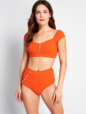 The Sissone High-waisted Bikini Bottom