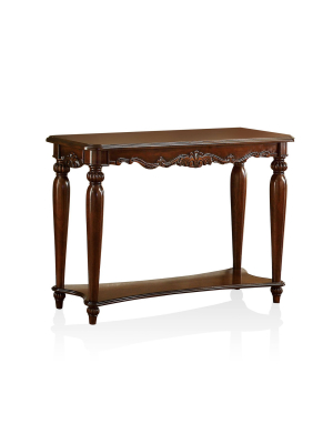 Halbarry Traditional Open Shelf Sofa Table Red - Iohomes