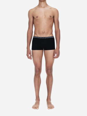 Jersey Cotton Boxers 3 Pack Black