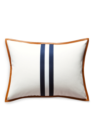 Lafayette Leather Throw Pillow