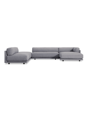 Sunday J-shaped Sectional Sofa