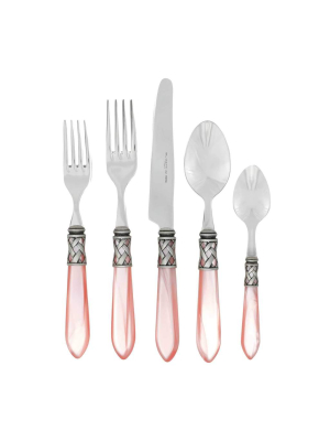 Vietri Aladdin Antique Light Pink 5-piece Place Setting