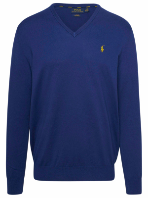 Polo Ralph Lauren Logo Embroidered Knitted Jumper