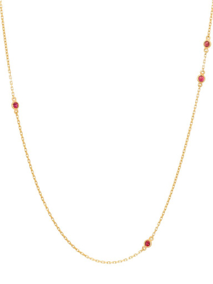 Ruby Dot Necklace