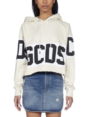 Gcds Colour-block Cropped Hoodie