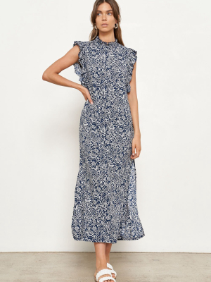 Makaha Dress - Indigo Batik