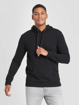 Men's Regular Fit Fleece Pullover Hoodie - Goodfellow & Co™ Black
