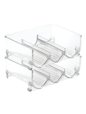 Interdesign Pantry Cabinet Bins 2pk Clear