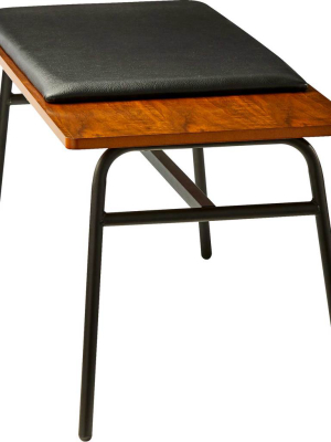 Charles Bench Walnut/black