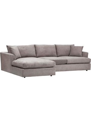 Andre Sectional, Graceland Slate