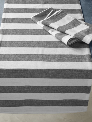 Open Kitchen By Williams Sonoma Chambray Stripe Table Runner