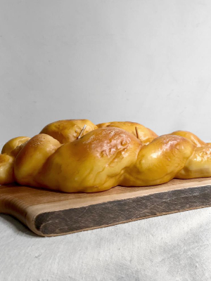 Pane Treccia Braided Bread Loaf Candle