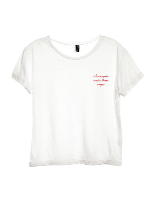 I Love You More Than Naps [distressed Women's 'baby Tee']