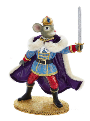 Kurt Adler 11.5" Fabriche Mouse King With Sword