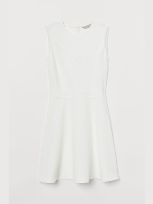 Lace-trimmed Dress