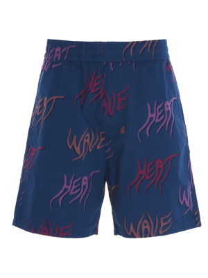 Carhartt Wip Allover Heat Wave Print Shorts