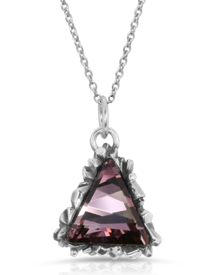 Trinity Cut Amethyst Pendant