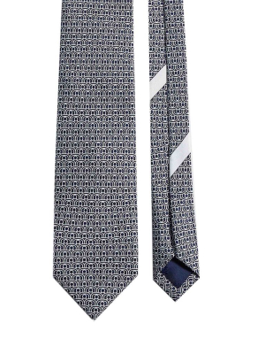 Salvatore Ferragamo Gancini Print Tie